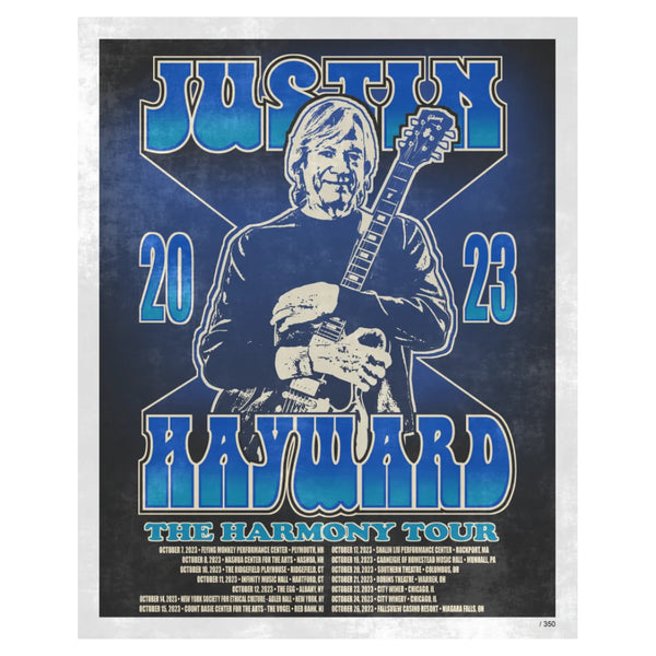 Harmony tour 2023 poster Black/blue