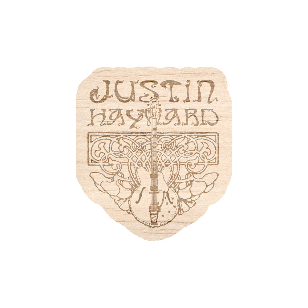 Justin Hayward Wooden Sticker